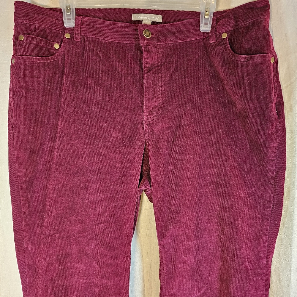 Woman Within 16W Cord Pants - Picture 7 of 7